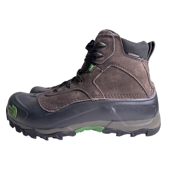 The North Face Snowfuse Winter Boots Men's Size 10.5 Brown Waterproof Suede - Picture 3 of 10